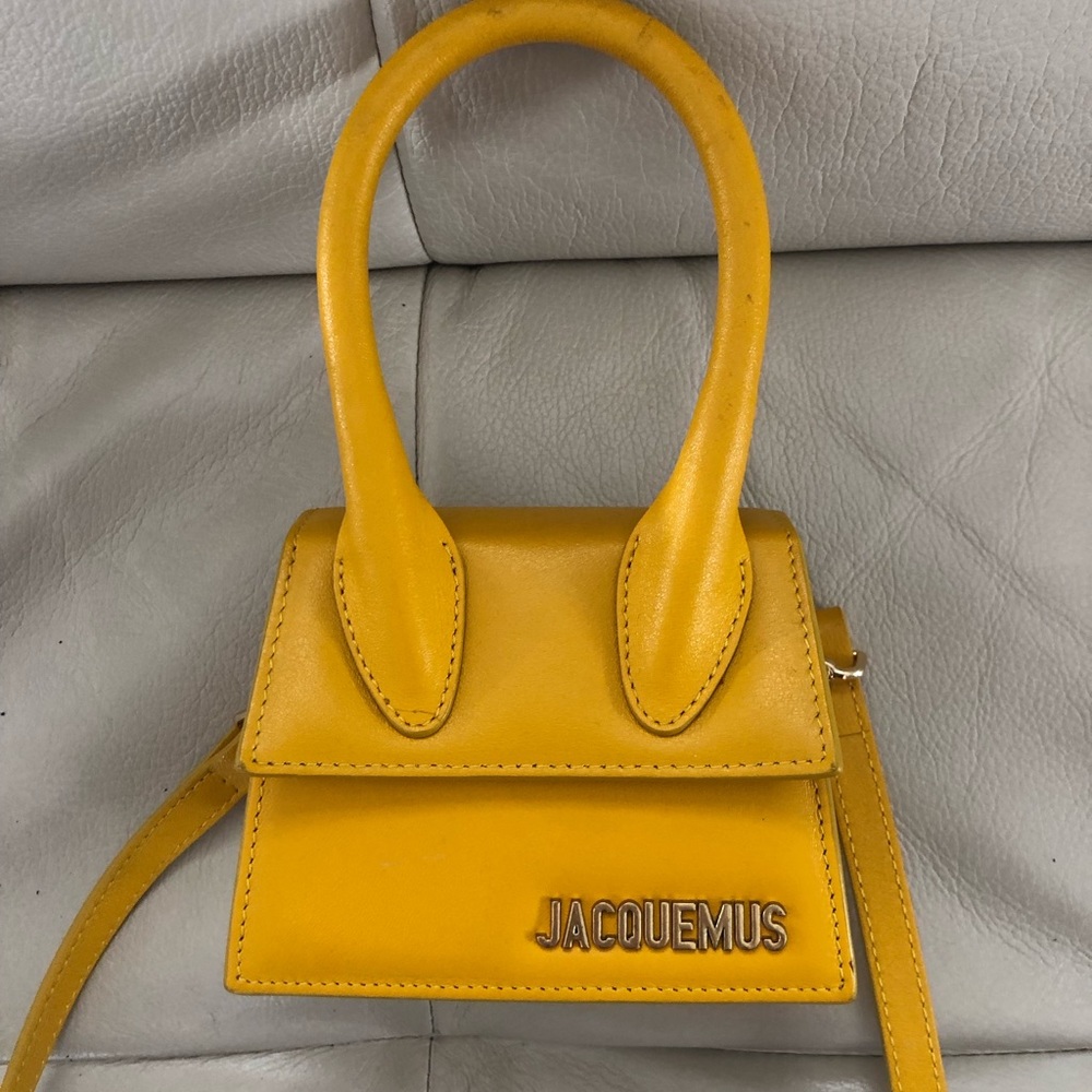 Jaquemus mini le Chiquito bag in yellow.